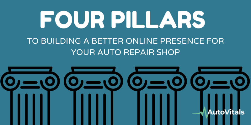 4 Pillars to Build a Strong Online Presence For Your Auto Repair Shop
